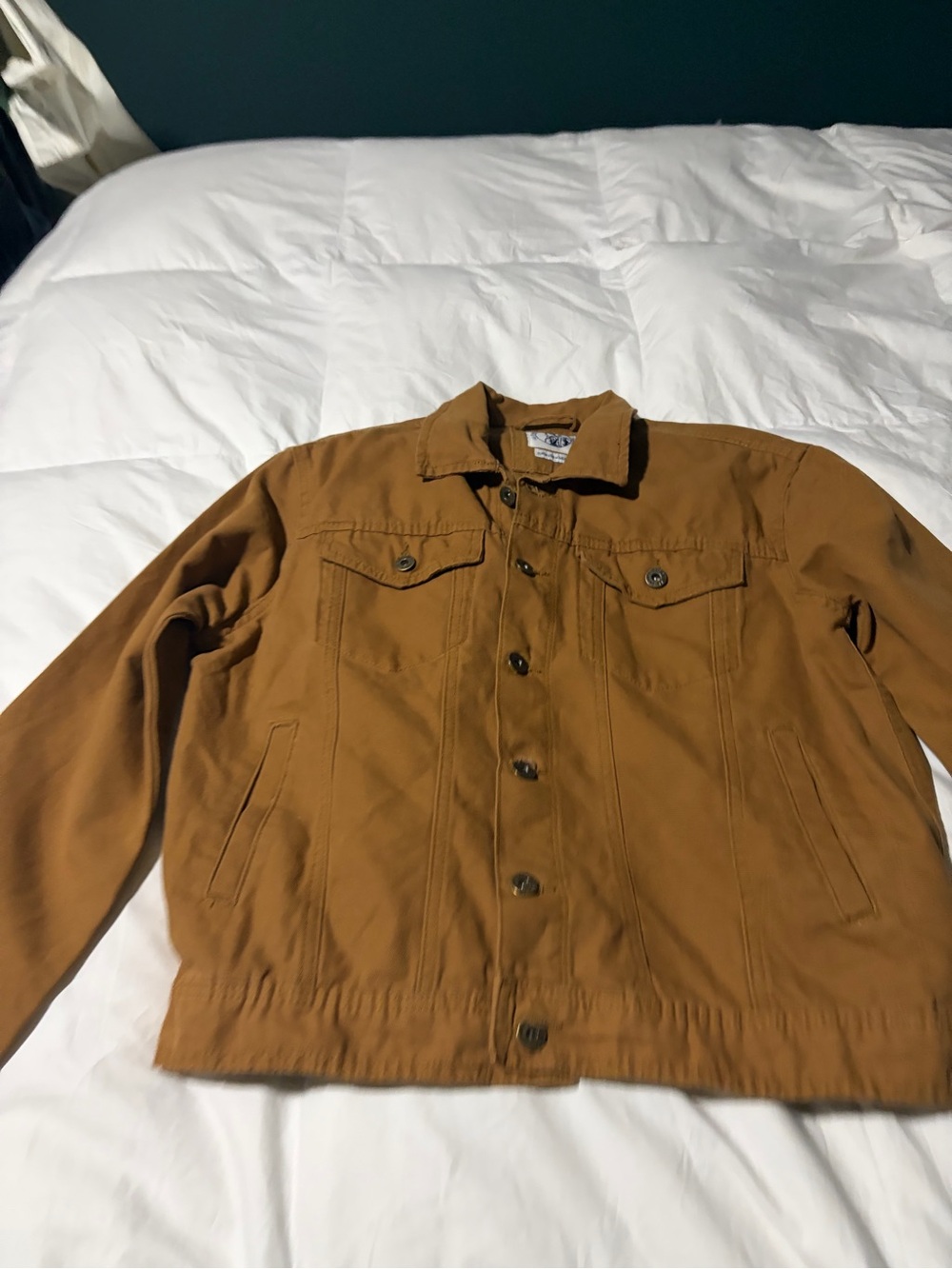 Men's Tan Workwear Bomber Jacket - Unbranded - Picture 3 of 8